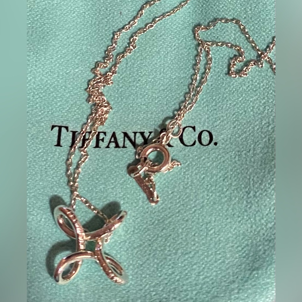Tiffany & Co. Infinity Cross Pendant Necklace